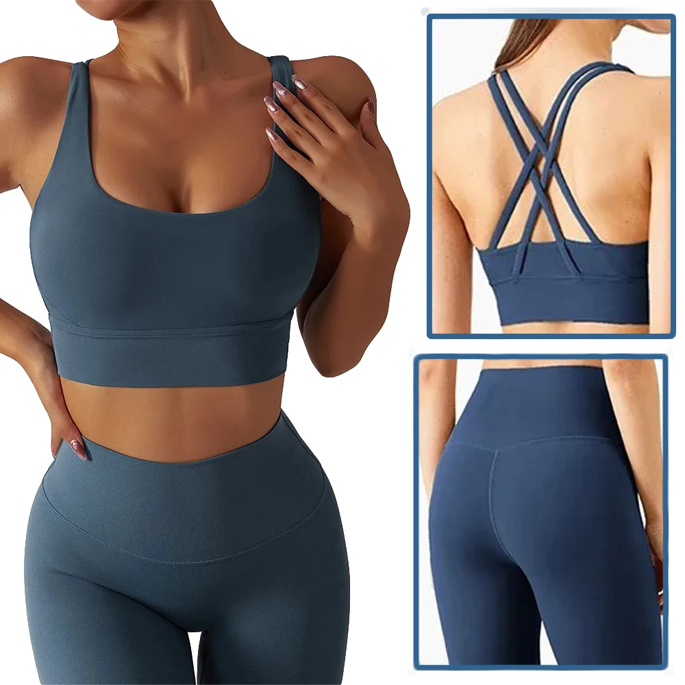 Soft Yoga Set Women Sportswear Fitness Suits No Front Seam Yoga Wear Workout Clothes for Women Gym Set Sports Clothing yoga set sports set gym workout set sportswear set fitness set