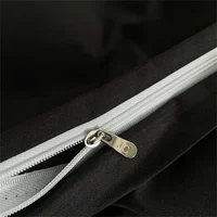 Black Bedding Set for Boys Girls Bedroom Washed Cotton Duvet Cover Pillowcase Bedspread Simple Fashion Bed Sheet Set Bed Linens 3