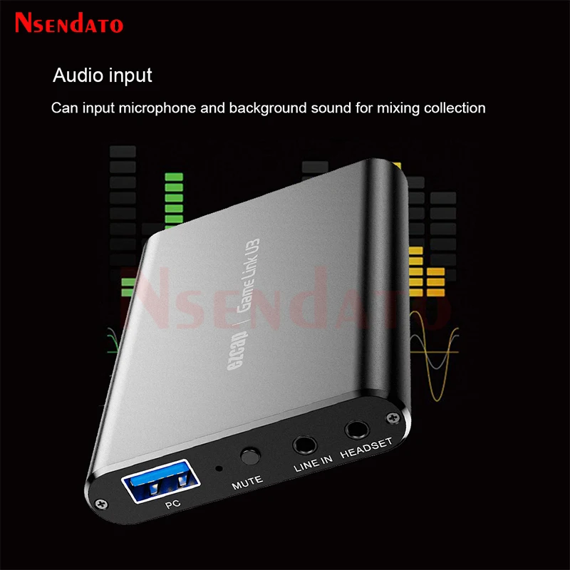 Ezcap371 USB3.0 HDMI UVC YUY2 Video Game Capture Card 4K 60hz 1080p 60fps HDMI Recorder Video Capture Live Streaming for PS5 PC