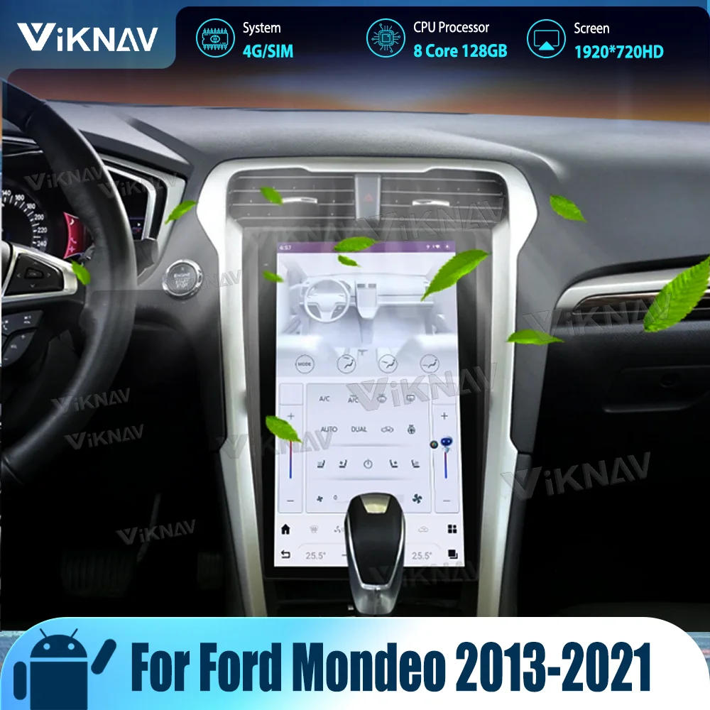 

13.6inch Car Radio For Ford Mondeo 2013-2021 Upgrade IPS LCD Touch Screen Head Unit 8 Core Stereo Android Auto Audio Multimedia