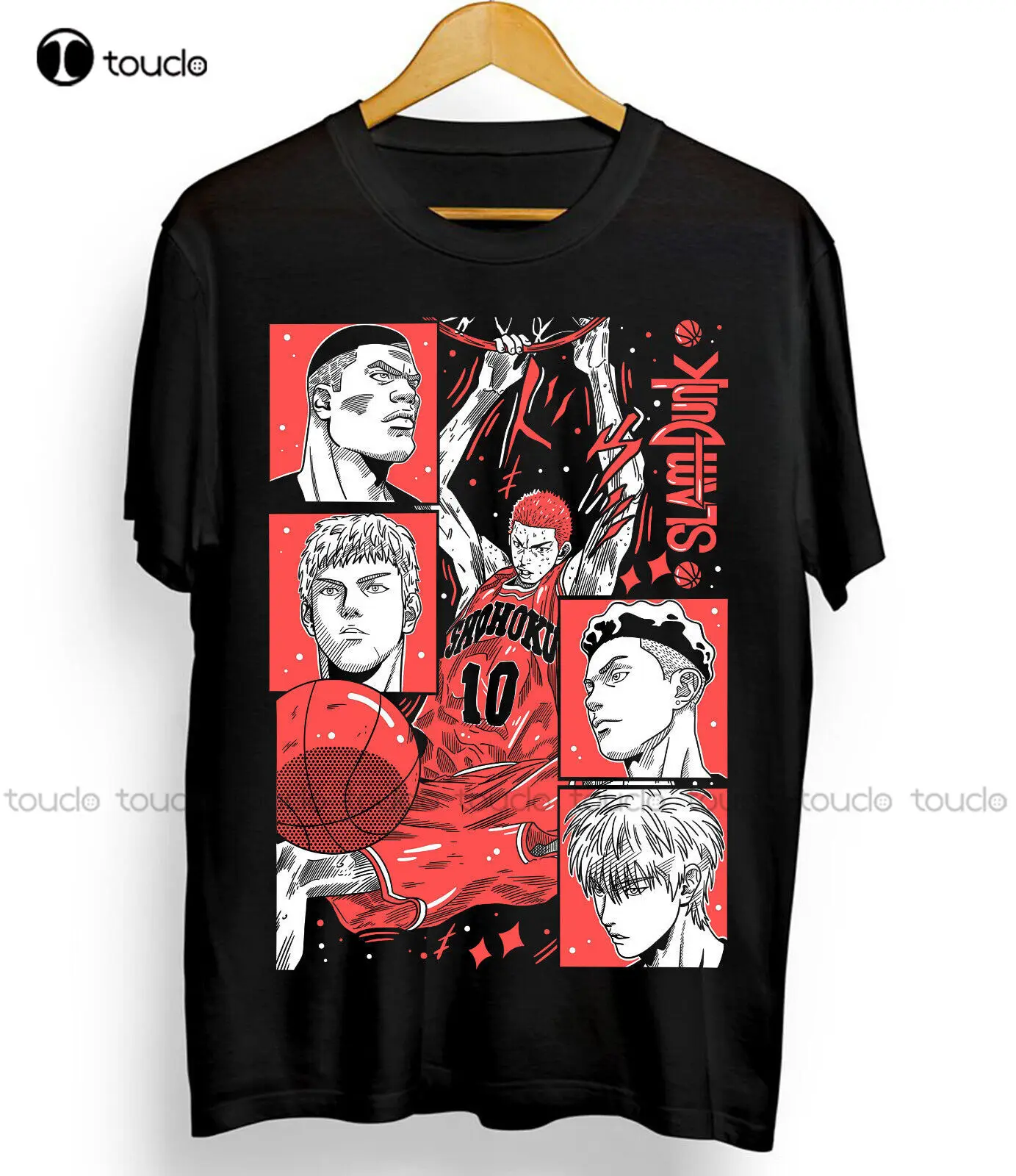 Slam Dunk T-Shirt Slam Dunk Team Basketball Anime Sport Manga All Size Custom Aldult Teen Unisex Digital Printing Tee Shirts