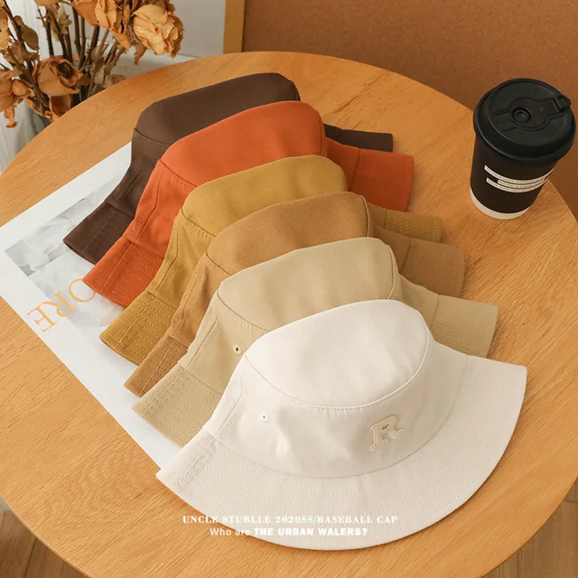 Solid Color For Men Xl Big Head Bucket Hats 63cm For Women Summer Fisherman  Hat With Windproof Rope Panama Customized Logo - Bucket Hats - AliExpress