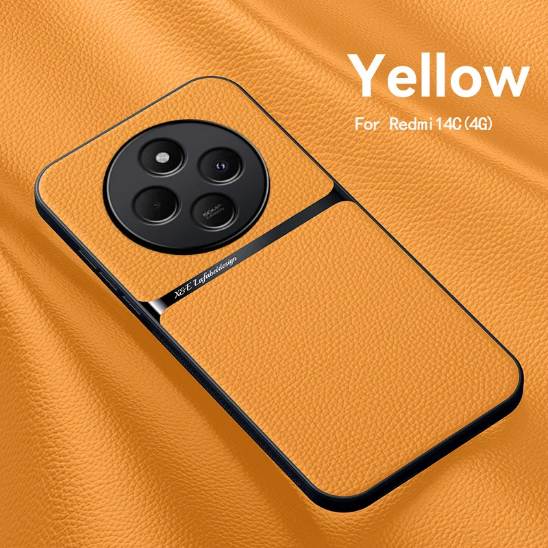 Luxury PU Leather Magnetic Case - Protective Hard Back Shell Cover