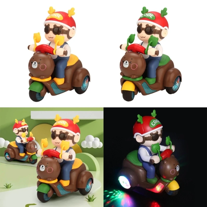 

Baby Stunt Tricycle Rotating Car Toy Vehicle Toy for Toddlers with Light Music Kids Girls Boys Great Birthday Gift