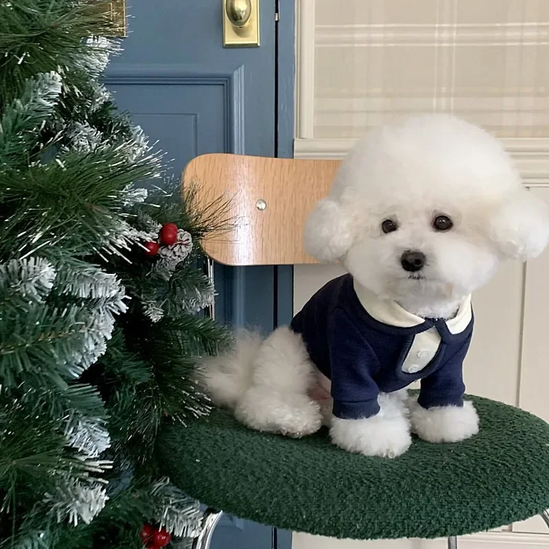 귀여운 강아지 옷 라펠 티셔츠, 테디 베어, 슈나우저, 말티즈 강아지, 코스튬 개 조끼, 강아지 셔츠, 강아지 의류, 여름