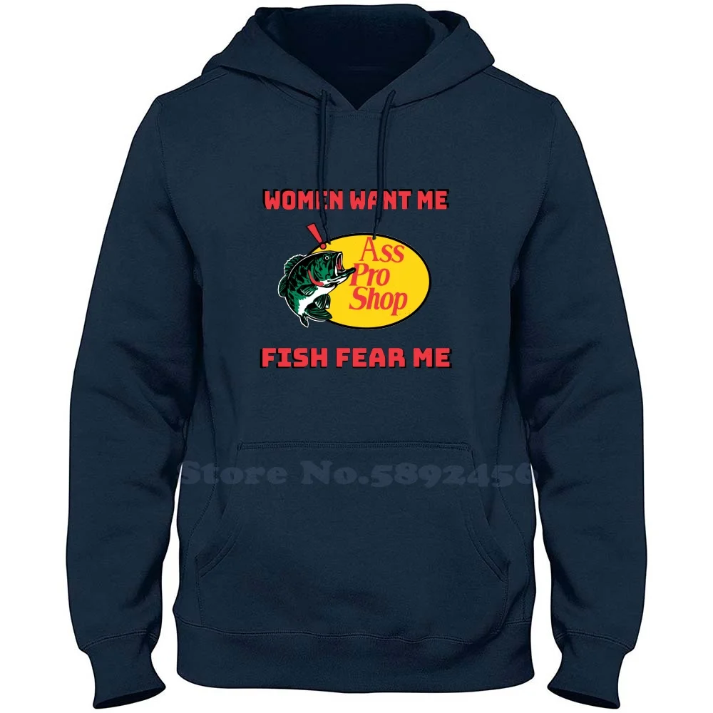 

Women Want Me Fish Fear Me 100% Cotton Hoodie Casual Sweatshirt