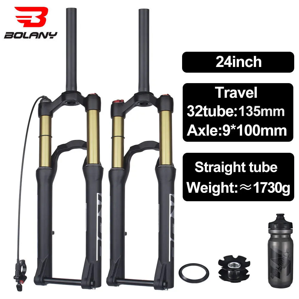 Bolany 24inch Mtb Air Fork Magnesium Alloy Mountain Bike Suspension
