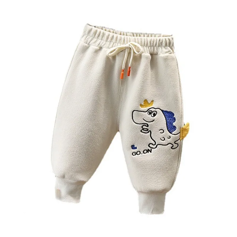 

New Autumn Winter Baby Clothes Children Boy Girls Casual Thick Warm Trousers Toddler Cotton Costume Kids Pants Infant Sportswear