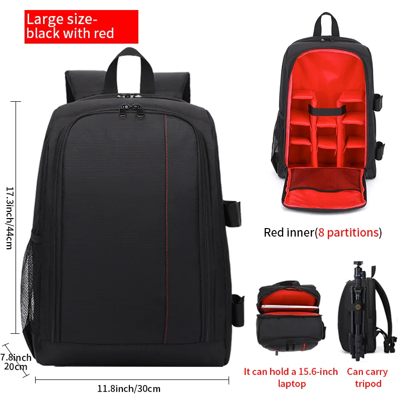 Lightweight Waterproof Outdoor Photography Backpack with Large Capacity and Multi-Functional Design