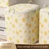 Foldable Quilt Storage Bag Gift Little Daisy with Handles Closet Organizer Non-Woven Sorting Storage Box Home 5