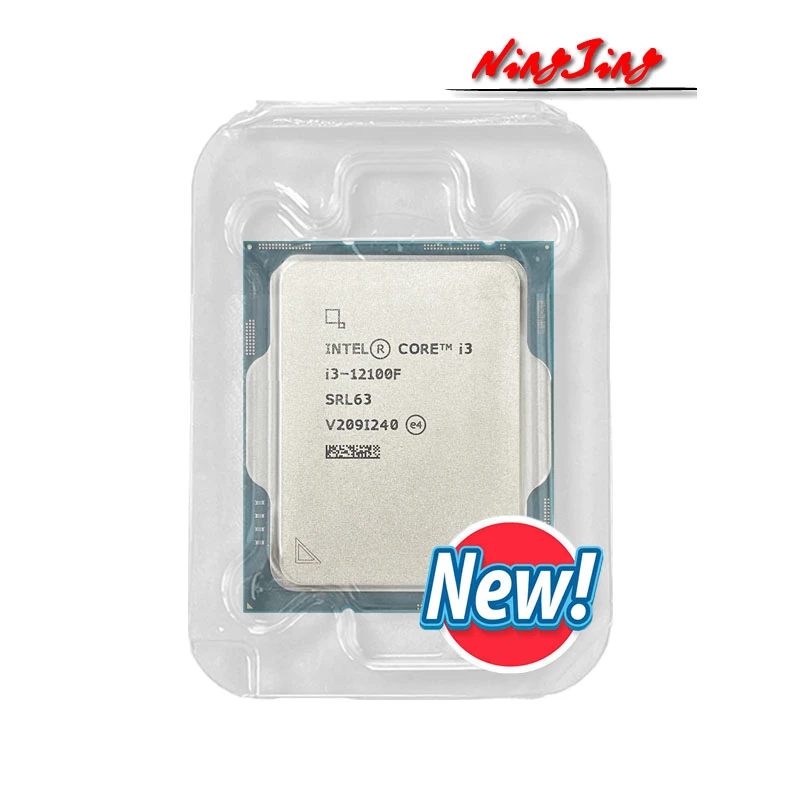 Intel Core i3-12100F i3 12100F 3.3 GHz 4-Core 8-Thread CPU Processor Intel 7NM L3=12M 60W LGA 1700 New but without cooler 非売品 intel core cpu 12100f i3 PCパーツ