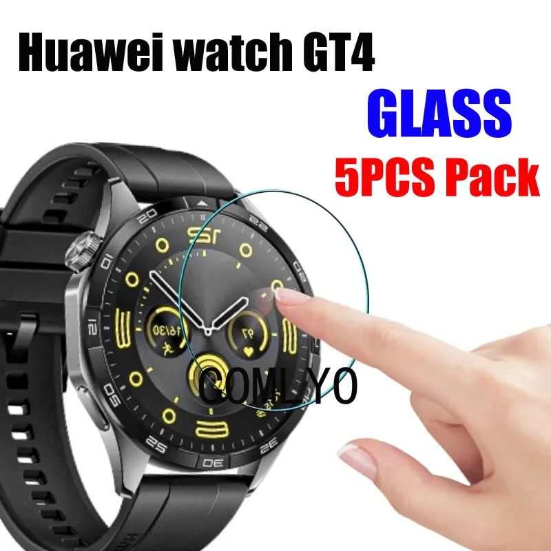 

5 шт. для Huawei watch GT4 46 мм 41 мм закаленное стекло Защита для экрана GT 4 смарт-часов 9H 2.5D пленка