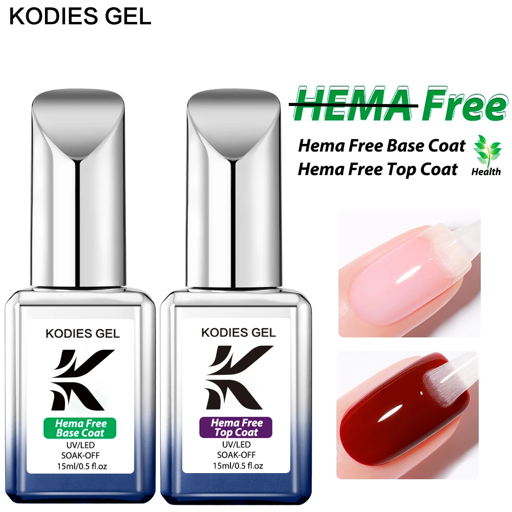 Nail Art Set Nail Treatment Nail Top Coat KODIES GEL 2 PCS/Set Gel Nail Polish