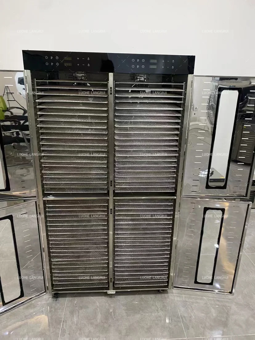96 trays Professional Dehydrator Fruit Industrial Meat Food Cassava Commercial Stainless Steel Vegetables Dehydrator Machine 5