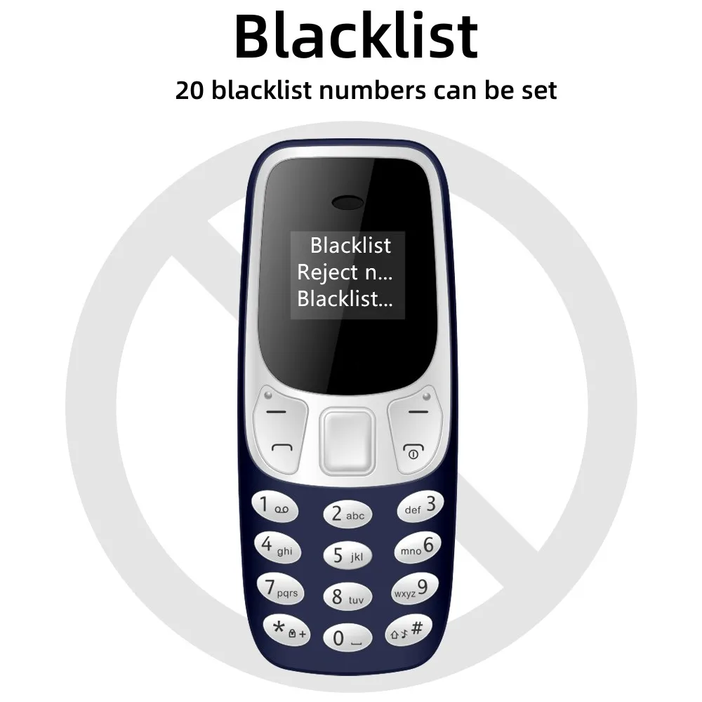 SERVO BM10 Dual SIM Super Mini Mobile Phone Bluetooth Dial Magic Voice Low Radiation Small Feature Cellular Phones Multilanguage 3