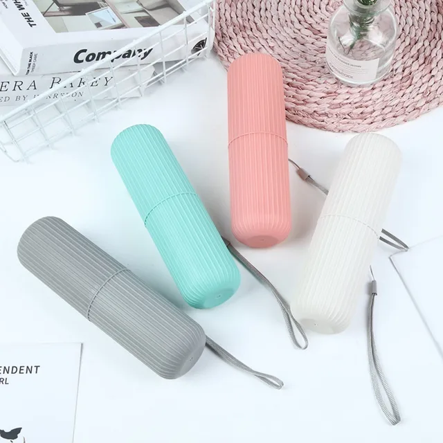 1pc Portable brosse à dents tasse salle de bain dentifrice support mallette de rangement boîte organisateur voyage articles de toilette stockage tasse nouveau créatif 6