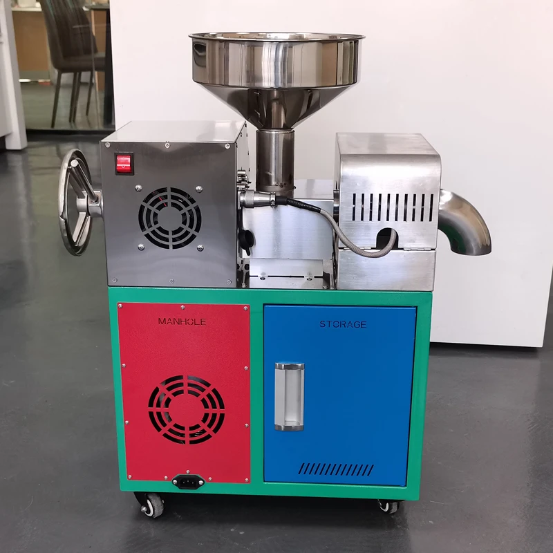 Oil Press Machine Commercial 220V 110V Stainless Steel Peanut Sasame Sunflowers Squeeze 9-15KG Per Hours Extracter 3