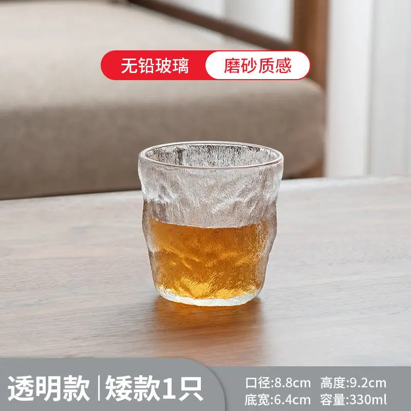 thumbnail image 1 of Juegos de vasos de glaciar creativos, copas de vino, tazas para niña, jugo, alto nivel de apariencia, taza de gran capacidad para el hogar simple, resistente al calor, 1 of 5