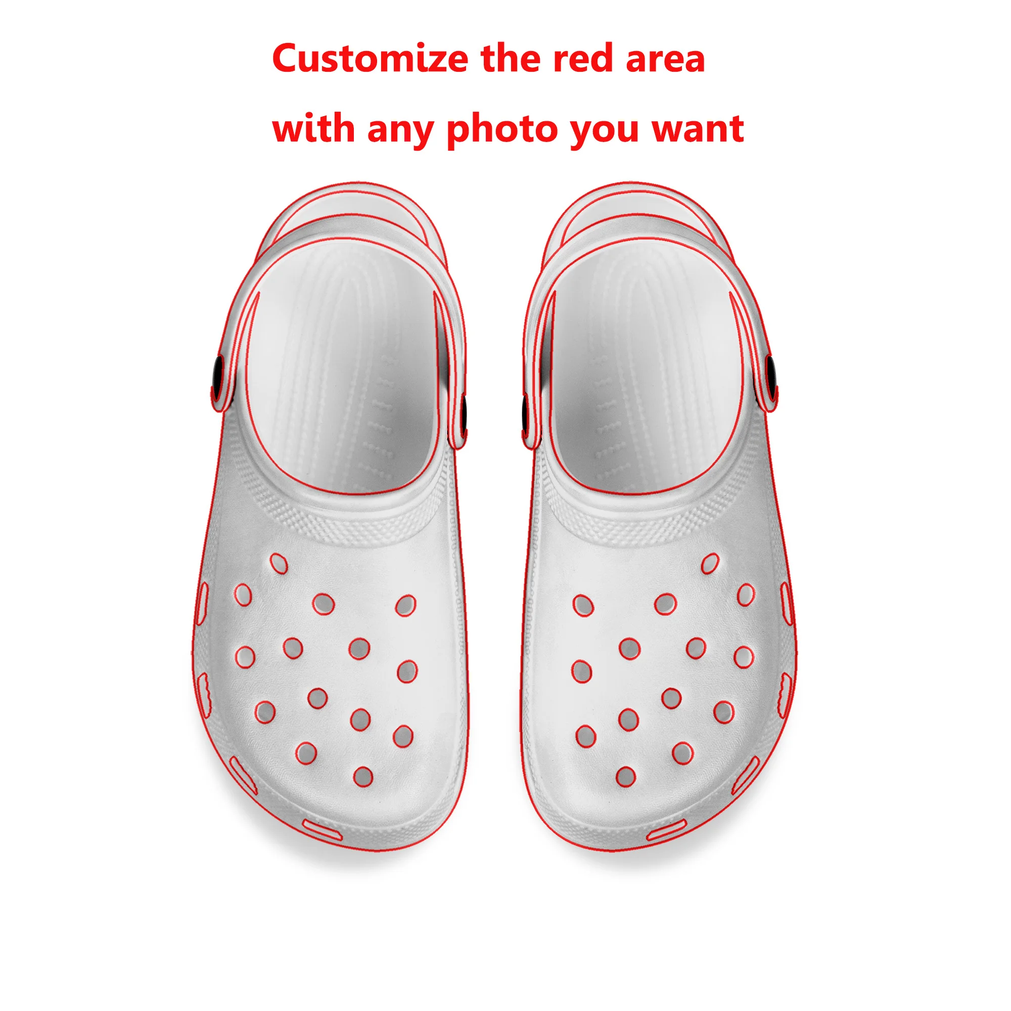 Custom Clogs Mens Women Teenager Water Shoes Sandals DIY Beach Hole Slippers Customized Breathable Shoe Garden Bespoke Home Clog sandals for women men trekking wading shoes breathable beach slippers fashion garden clog aqua shoes