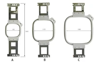 395mm Succession Embroidery Hoop – Plastic Cross Stitch Frame for TAJIMA, Chinese, and SWF Embroidery Machines
