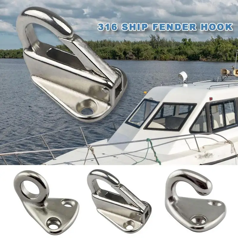

Ship Hook 316 Marine Hardware Yacht Accessories Fen-der Hook Marine Hanger For Tug Marine Grade Stainless Steel Coat Hook