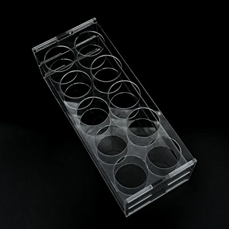 Plexiglass Rack For Centrifuge Tube 100 ml Plexiglass Stand Place 8 Tubes Transparent Test Tube Holder Diameter 40 mm