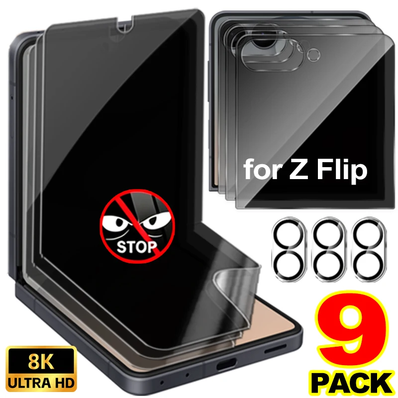 Privacy Anti-Spy Hydrogel Screen Protector and Lens Cover