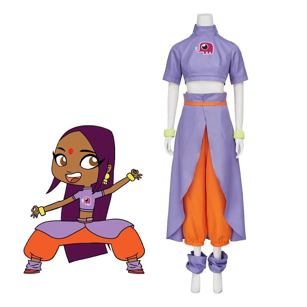 

Sally Cosplay Bollywood Costume Detective Sally Purple Suit Top Pants Accessories Full Set Adult Women Halloween Party Outfits