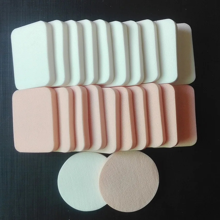 10-Pack Soft Makeup Powder Puff Sponges for Flawless Foundation Application