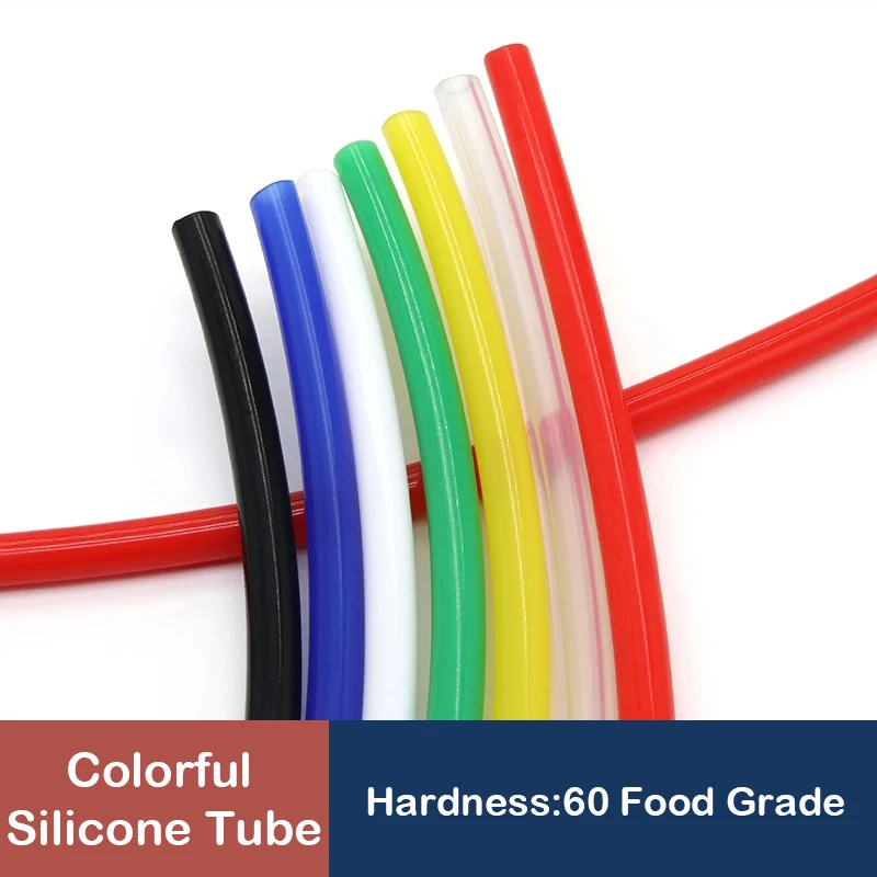 

1 Meter ID 1 2 3 4 5 6 7 8 9 10 mm Silicone Tube Flexible Rubber Hose Food Grade Soft Drink Pipe Water Connector