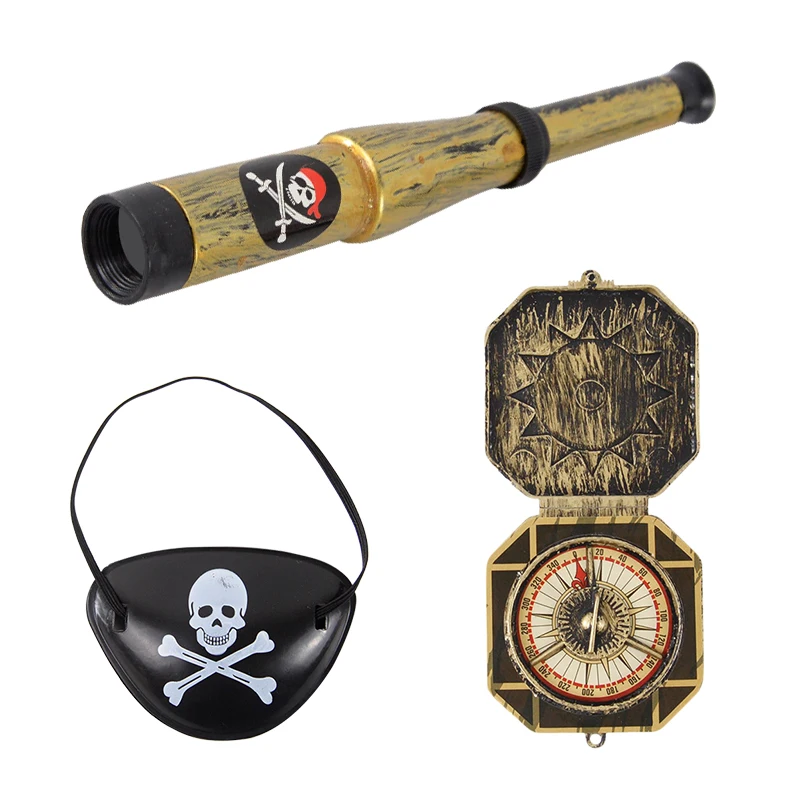 Pirate Captain Cosplay Costume Props Eye Patch Weapons Set Kids Favors ...