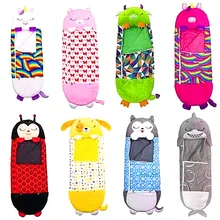New 2022 Children's Sleeping Bag Husky Ladybug Kawaii Anti-Kick Sleeping Bag Pillow Warm Siamese Children's Birthday Gift
