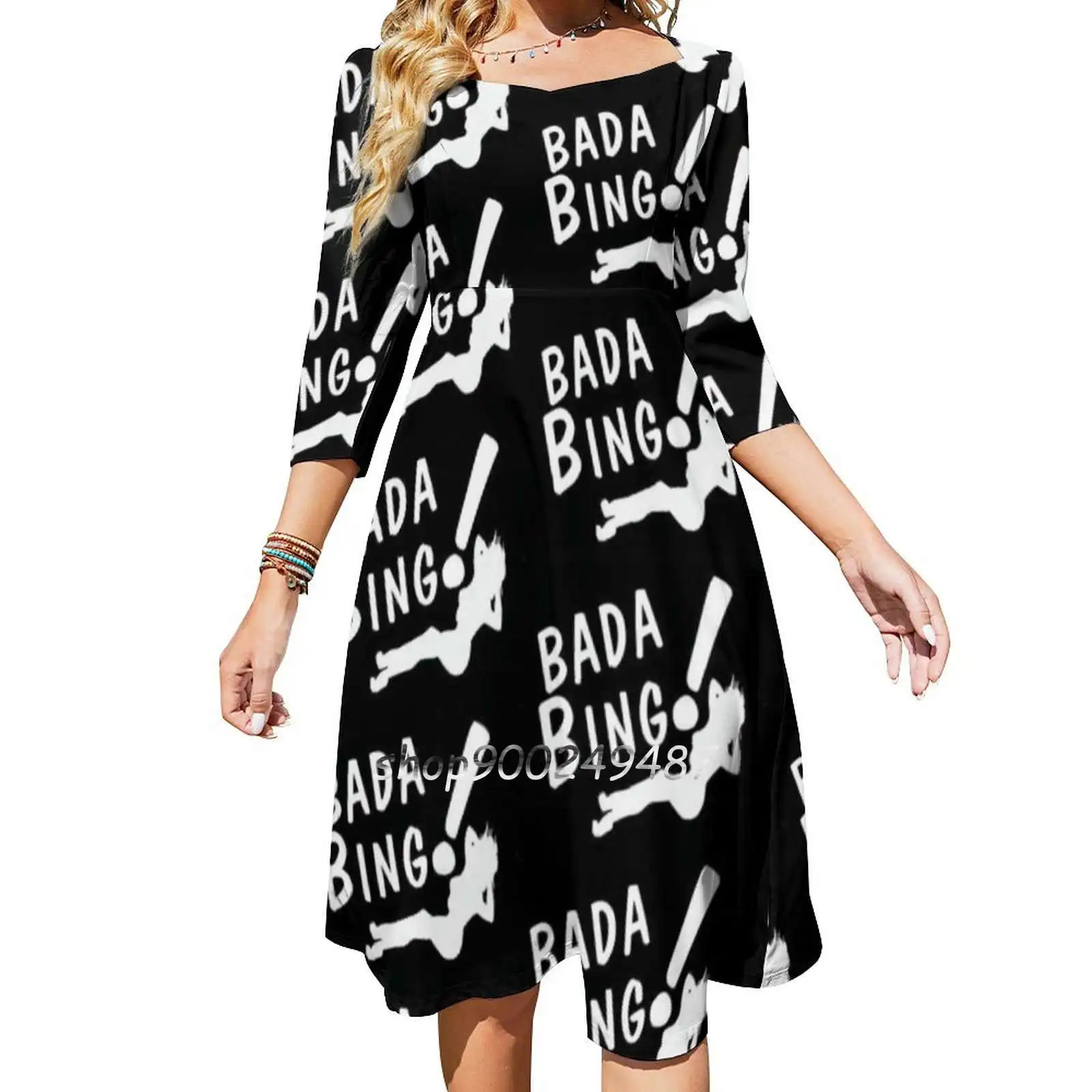 The Sopranos Sweet Elegante Abito Da Donna Coreano Kawaii Square Collar Dress The Sopranos Televisione Bada Bing