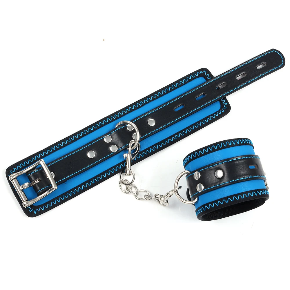 Locking Buckle BDSM Bondage Handcuff Restraints Erotic Shackles SM Flirting Games Supplies Exotic Accessories For Couples