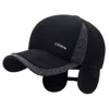 New Warm Mens Winter Wool Baseball Cap Anti-Cold Warm Duck Tongue Cap Middle-Aged And Elderly Thickened Warm Hat For Outdoor 1