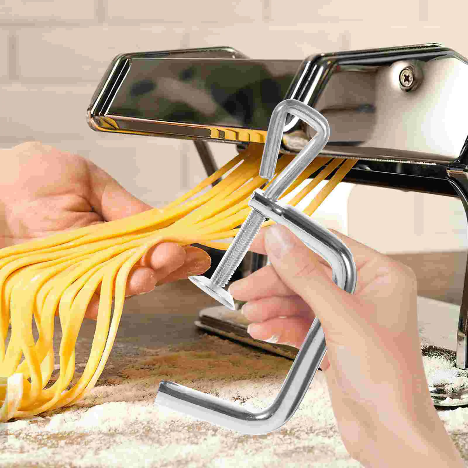 Description Picture 4 of itemManual Pasta Maker Fixing Clip Universal Pasta Making Machine Maker Fixing Clamp Replacement Part Kitchen Baking Pastry Tools