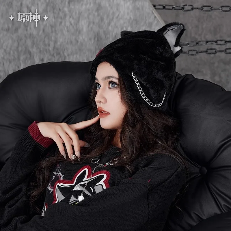 [Genuine] Wriothesley Theme Impression Cartoon Plush Hat miHoYo Game Genshin Impact Cosplay Accessories Polyester Cap Gift