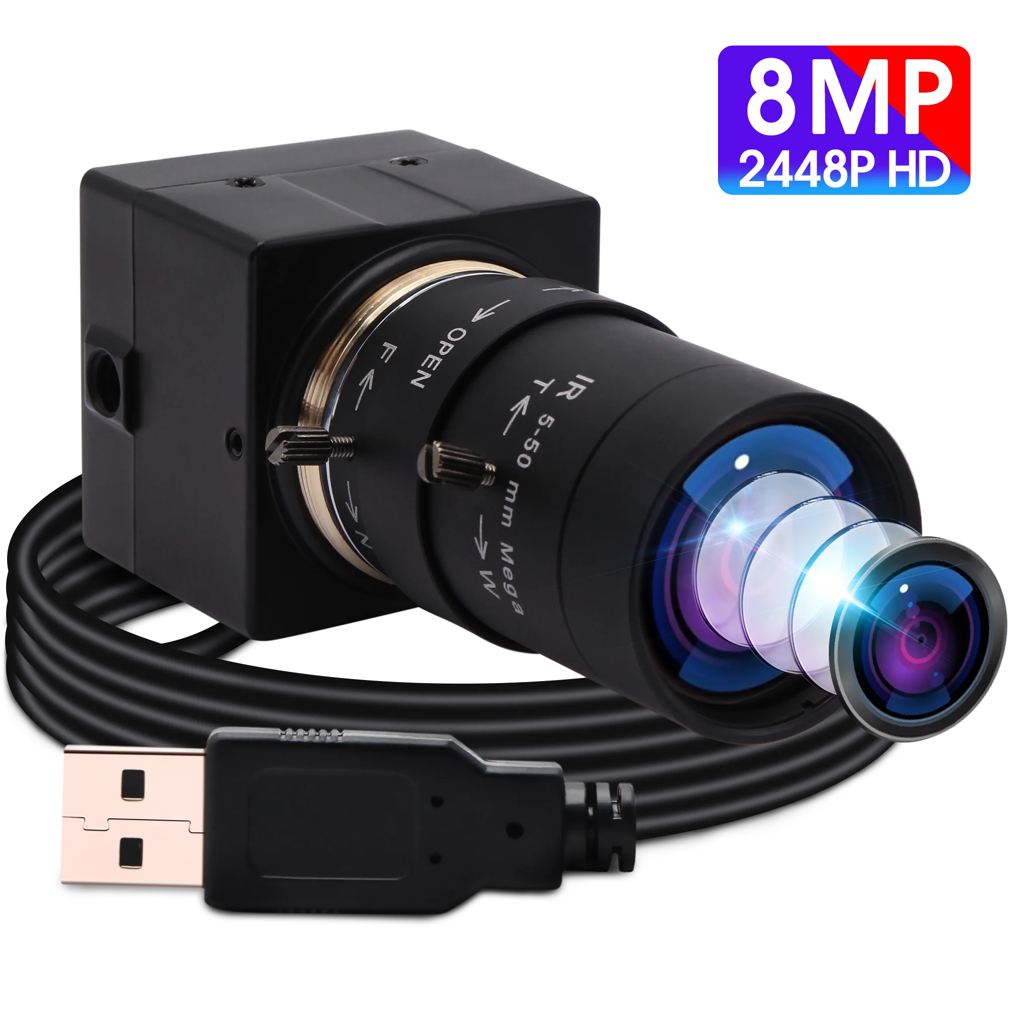 ELP 4K HDMI USBカメラ マニュアルズーム ウェブカメラ 【公式通販】