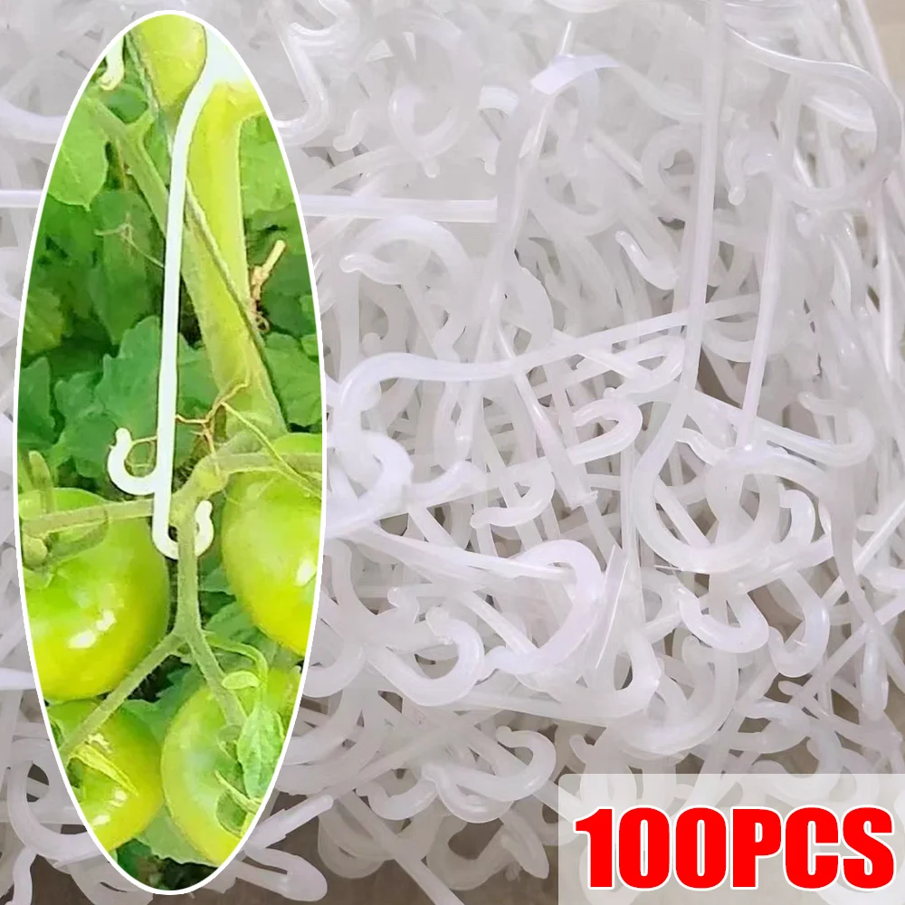 조정 가능한 플라스틱 식물 케이블 타이, 정원 용품, 나무 등반 지지대 식물 덩굴 토마토 스템 클립 리본, 재사용 가능, 50 개  Best5