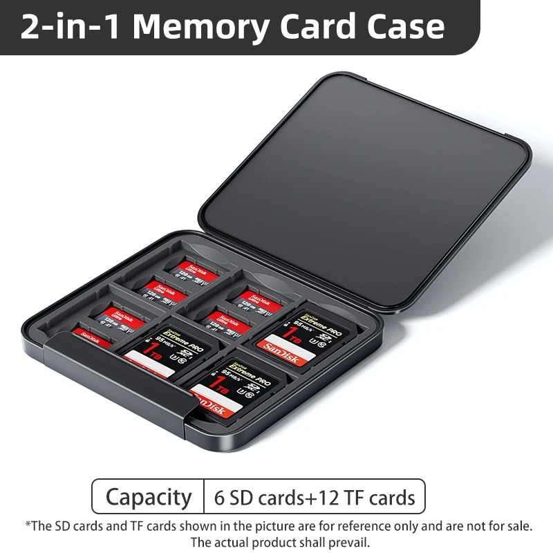 Card Case Holder Water Resistant,Anti-Shock Memory Card Case for SD/Micro SD TF Card  Storage Organizer Protector Cover Storage