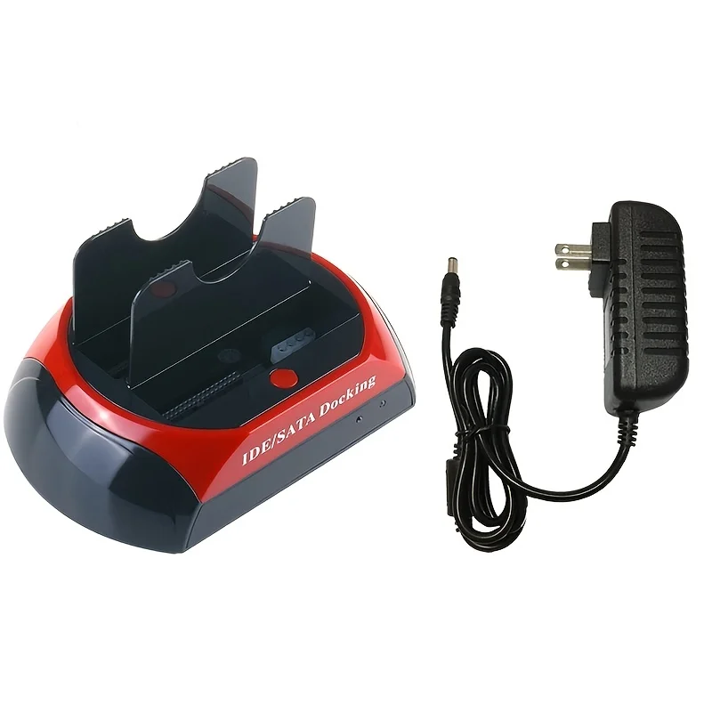 Hdd docking station 2.5 & 3.5 IDE/SATA Universal Hard Drive Dock-Dual-Disk, Dual-Use Serial & Parallel Ports for Maximum Mobility