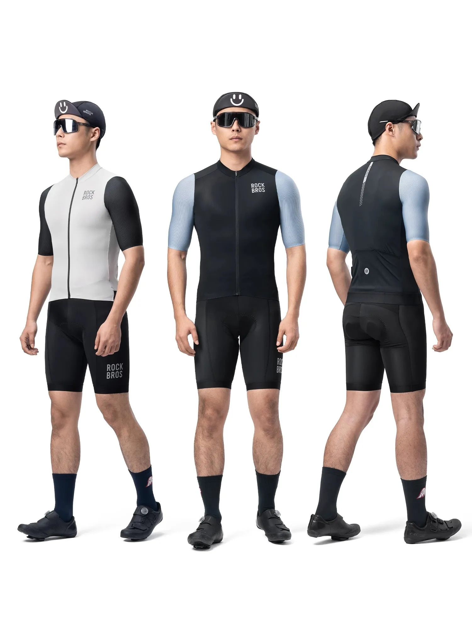 ROCKBROS Men's Cycling Jersey Summer Short Sleeve Quick-dry Bike T-shirt Riding Shirts Pro Team 3D Cut MTB Road Bicycle Clothes 3