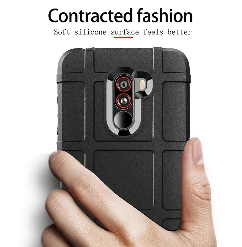 Heavy Duty Shockproof Armor Case - Soft Silicone Back Cover