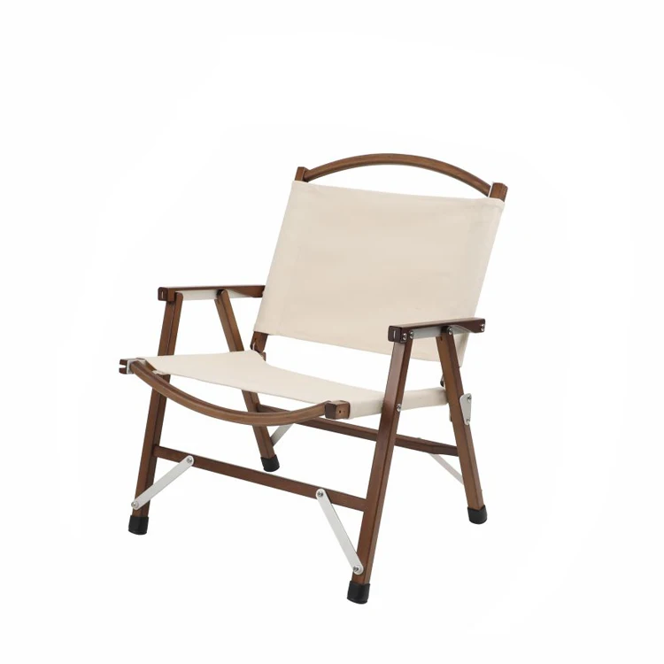 

Canvas Non Slip Walnut Color Outdoor Camping Folding Beach Chair Kermit Beach Chair