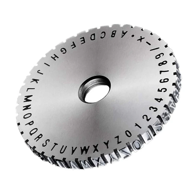 WISH Manual Marking Steel Stamp Wheel Accessories For Nameplate Metal Label Stamping Printer Machine