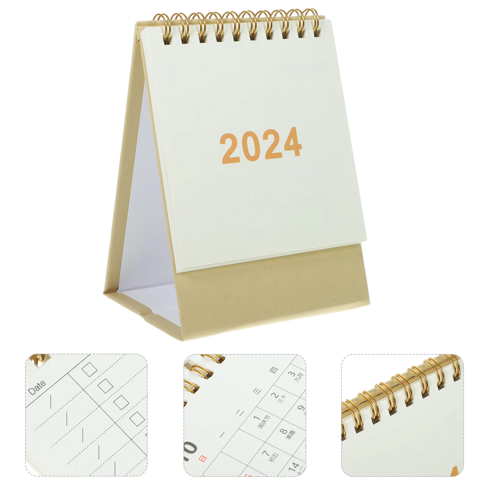 2024 Desk Calendar Office Supplies Note Standing Household Monthly 2023-2024 Daily Home Accessory