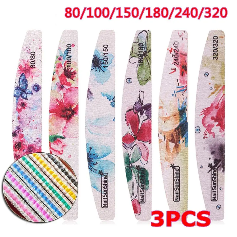 

Washable Beauty Tools Nail Care Manicure Sanding Buffer Double Sided Nail Files
