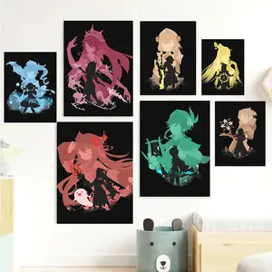 Yangxiaolei Tableau Decoration Murale Jeu rétro Gamer Art Gamer  30x40cm(11.8x15.7inch) x6 Sans cadre Peinture sur Toile Affiches  Impressions Mur Art Photos pour Salon : : Cuisine et Maison