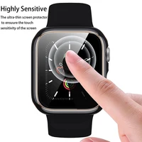 Verre trempé + couvercle pour Apple Watch série 42mm 46mm PC pare-chocs étui de protection d'écran iWatch série 11/10/9/8/7/6/5/4/3 Ultra SE 3