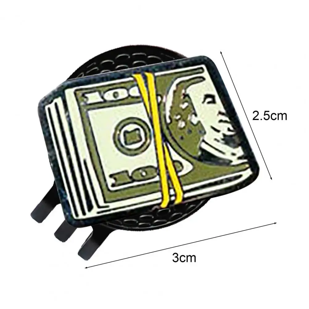America Cash Golf Ball Marker Magnetic Golf Hat Clip Men Women Golfer Hats Pants Bags Visors Belts Metal Clip Accessories